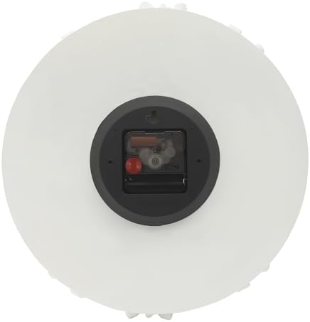 Silent Wall Clock, Battery Operated Large Easy Read Round White Dial - Image 4