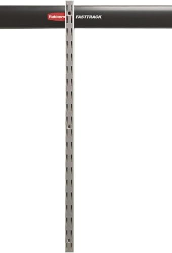 Rubbermaid Garage FastTrack Upright 25" Satin Nickel Wall Mounted Storage - Image 3