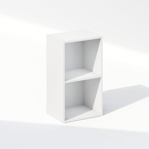 Furinno Reed Closet Organizers and Storage, 2-Tier Closet Organizer, Open Shelf - Image 3