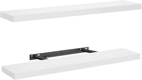 AMADA HOMEFURNISHING Floating Shelves Wall Mounted, 32 x 7 Inch Wall Shelves by AMADAHOMEFURNISHING