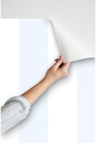 Spoonflower Stripe Soft Colors Peel and Stick Removable Wallpaper - Image 3