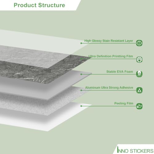 Marble Peel and Stick Waterproof Wall Paneling, Covers 38.75 Sq. Ft. - Image 3