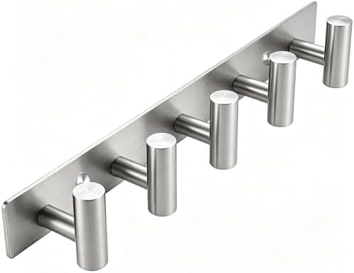 Brushed Nickel Coat Rack Wall Mount by Giveyourbathroomanewlook