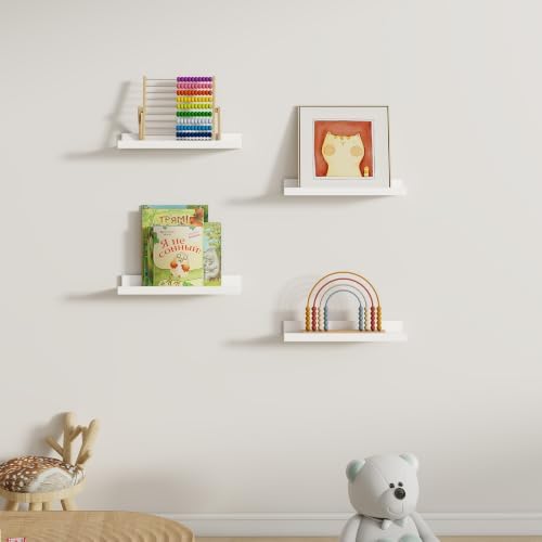 Dreamland Picture Ledge Shelf for Wall, Floating Shelves Set of 4, 16 inch Long - Image 5