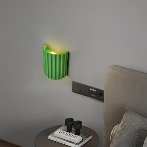Indoor Hardwired Up and Down Green Wall Sconce Set of 2 Modern LED 3000K - Image 5