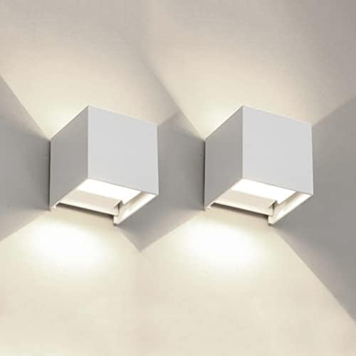 2 PCS 12W Outdoor Sconces Wall Lights LED Exterior/Interior Up and Down Lights by MilleLucciole