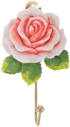3Pcs Pink Flower Decorative Hooks - Image 5