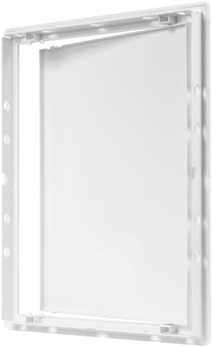 12" x 16" White ABS Plastic Plumbing Access Panel - Image 5