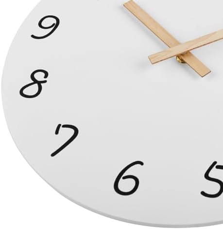 Plumeet 10'' Wooden Wall Clock Small Frameless Clocks - Image 2