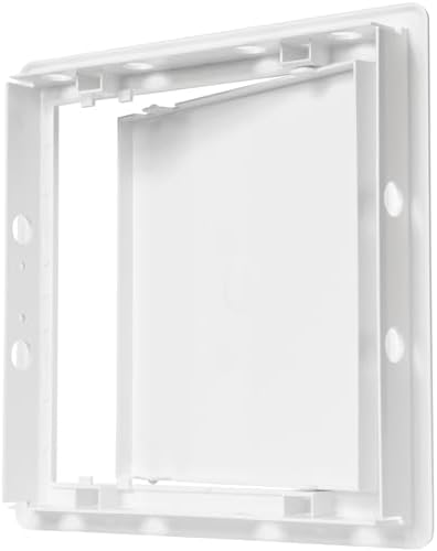 8" x 8" White ABS Plastic Plumbing Access Panel - Image 5