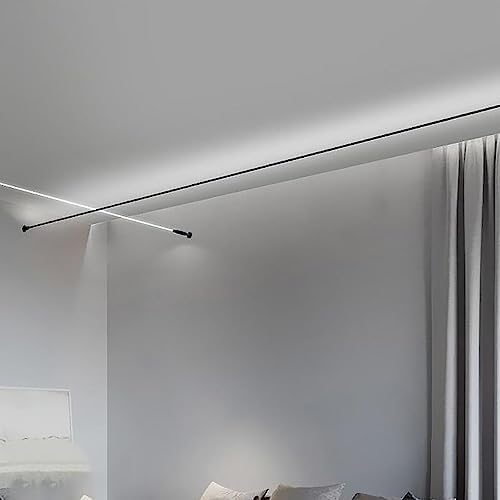 LED Bar Light, 360° Adjustable Linear Sconce, 4000K Black 118Inch by Unknown