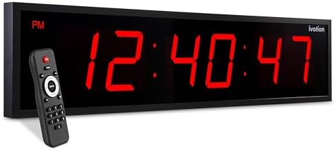 Ivation Oversized Digital Wall Clock by Ivation