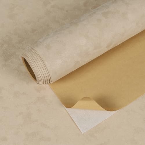 VEELIKE Self Adhesive Velvet Flocking Liner 15.7''x118'' Champagne Beige Soft by VEELIKE