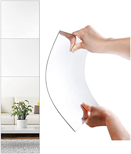 SLDIYWOW Wall Mirror Full Length, Safety Unbreakable Mirror Great by SLDIYWOW