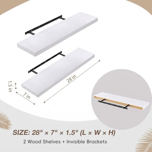 Lufia Floating Wall Shelves, MDF - Image 2