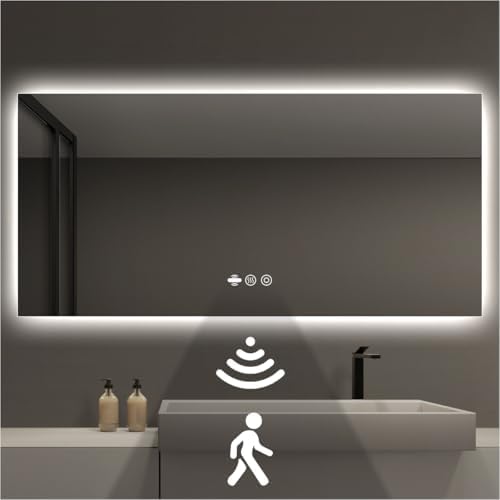 66 x 36 in Backlit LED Bathroom Mirror by nolsia