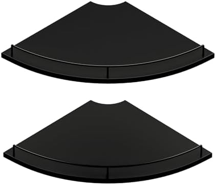 JJL Corner Shelf Wall Mounted, 12 Inches 2-Tier Floating Corner Shelf, by Unknown