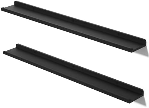 Love-KANKEI 48" Long Black Floating Shelves by Love-KANKEI