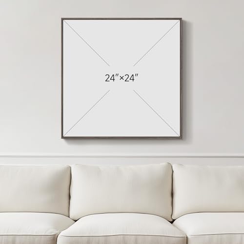 Framed Sage Green Abstract Canvas Wall Art - Image 3