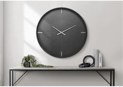 Pemberly Row 30" Oversized Wall Clock, Minimalist Contemporary Design, - Image 2