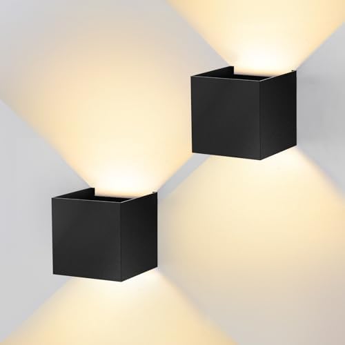 Modern LED Wall Sconce, 3000K Warm White Up & Down Wall Light by Unknown