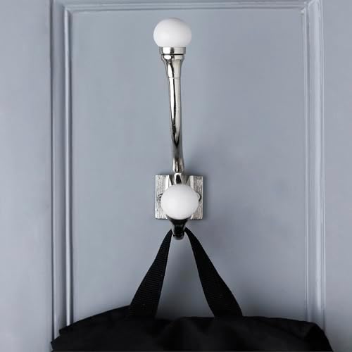 Indian Shelf 6 Piece White Double Wall Hooks - Image 5