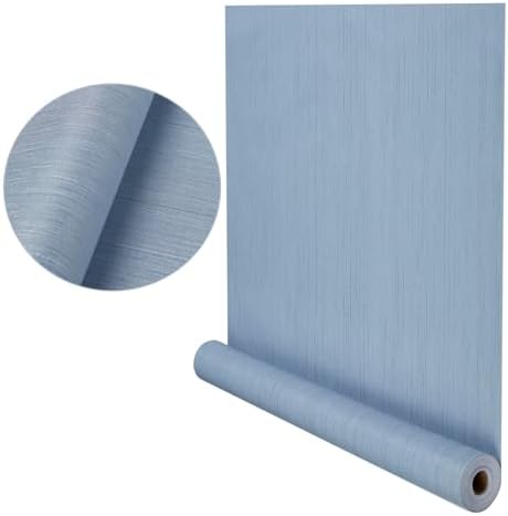 Light Blue Grasscloth Wallpaper Peel and Stick, Textured Adhesive Countertop & by PHINILUX