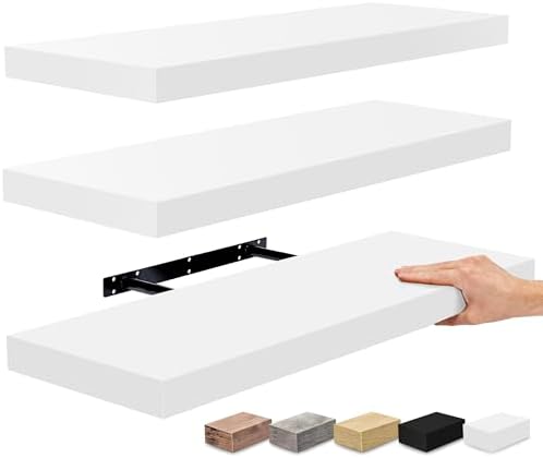 Sorbus Floating Shelves for Wall, Wood Wall Storage by Sorbus