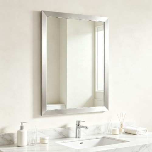 Bathroom Mirror for Over Sink 28x20 Inch Rectangular Wall Mirror by Ruomeng