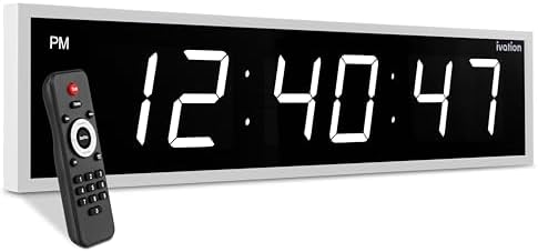 Ivation Oversized Digital Wall Clock by Ivation