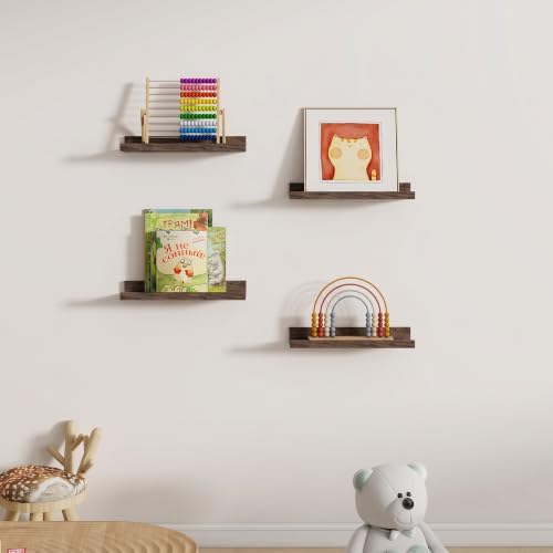 Dreamland Picture Ledge Shelf for Wall, Floating Shelves Set of 2, 16 inch Long - Image 5