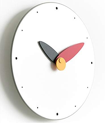 Stephanie Imports Modern Minimalist Red & Black Wall Clock - Image 2