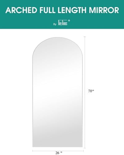 70''x26'' Full Length Mirror, Large Arched Floor Mirror - Image 4