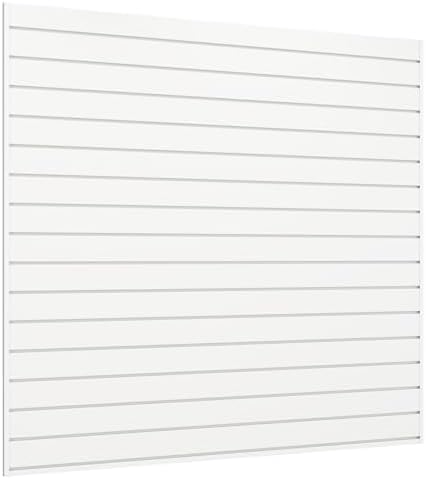 Neoaider Slatwall Panel 4 FT x 4 FT, Interlocking Slat Wall Paneling by Neoaider