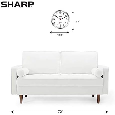 Sharp 12-Inch Battery Wall Clock, Silent Non-Ticking - Image 4