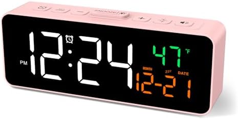 Netzu 3-in-1 Digital Clocks for Living Room, Small & Compact Alarm Clock by Netzu