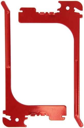 Wall Control 2 Pack Red 6in Reach Extended Slotted Hooks by Wall+Control
