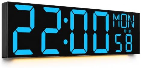 JALL 30" Giant Digital Wall Clock, Extra Large LED Clock by JALL