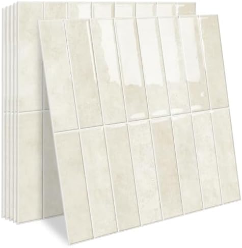 MORCART 10PCS Thicker Design Peel and Stick Backsplash, 11.7"x11.7" by MORCART