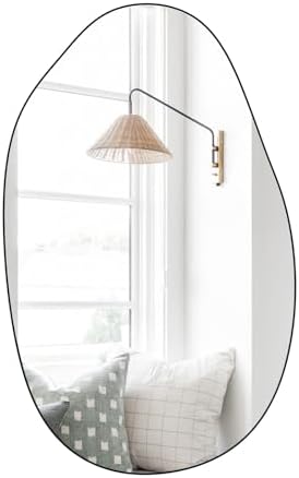 20.5"x33.5" Black Asymmetrical Mirror by GumcolyHomeDecoration