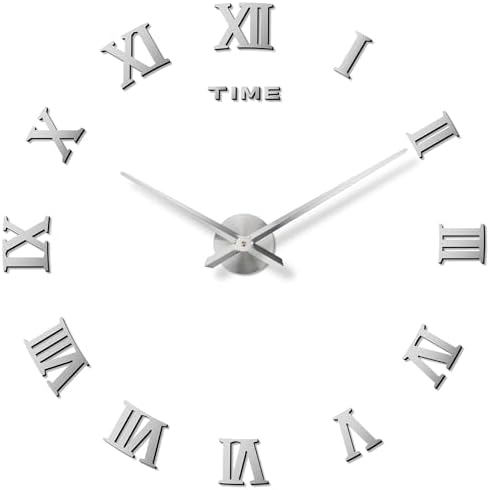 DIY Frameless Wall Clock, Adjustable Up to 52” by DaLianLian