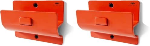 Orange Garage Storage Hooks by Alworg
