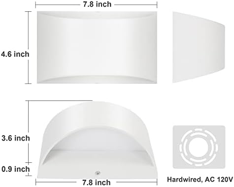 TRLIFE Dimmable Wall Sconces, 3000K/4000K/6000K Selectable Modern LED Wall - Image 5