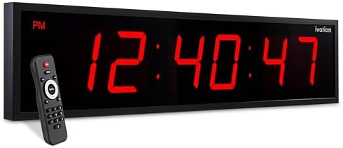 Ivation Oversized Digital Wall Clock by Ivation