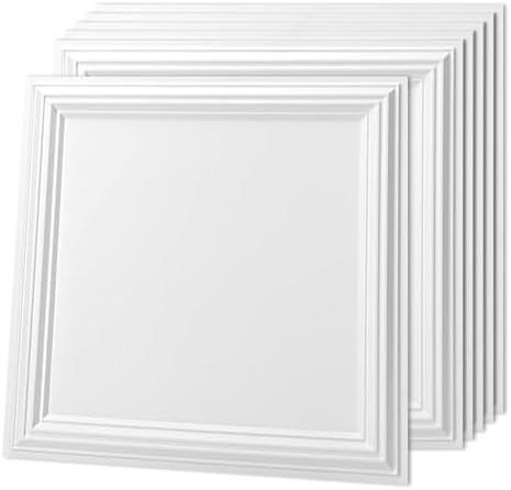 Art3d 3D PVC Ceiling Tiles 24x24 in, 48 Sq.Ft by Art3d