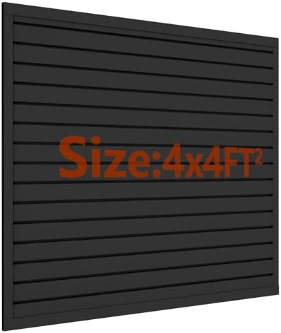 Slat Wall Paneling 4 x 4 ft, Garage Storage & Organization System by Unknown