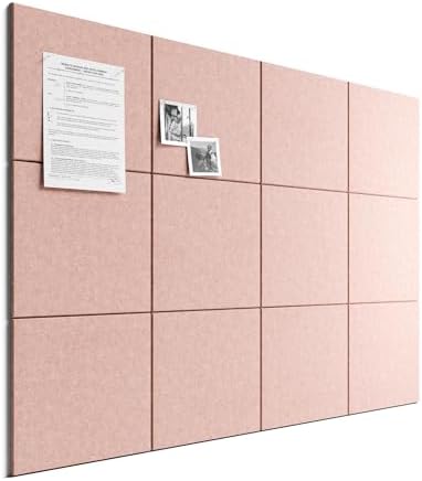 Bumusty 48"x 36" Large Felt Bulletin Board Tiles by BUMUSTY