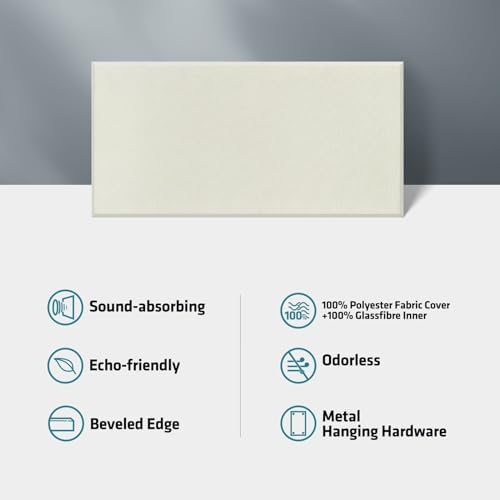 4 Pack Acoustic Fiberglass Panels 23.6" x 11.8" Sound Absorbing Panel - Image 5
