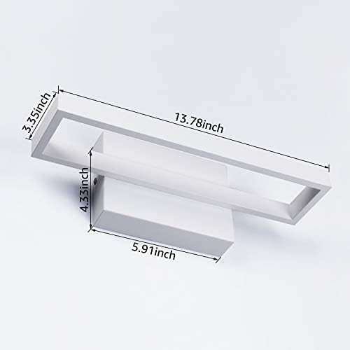 LEONLITE LED Up Down Wall Light, 6000K Pure White Decorative Minimalist White - Image 4