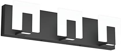 Aipsun 3 Lights Modern Black Vanity Light Up and Down Black LED Vanity Light by Aipsun